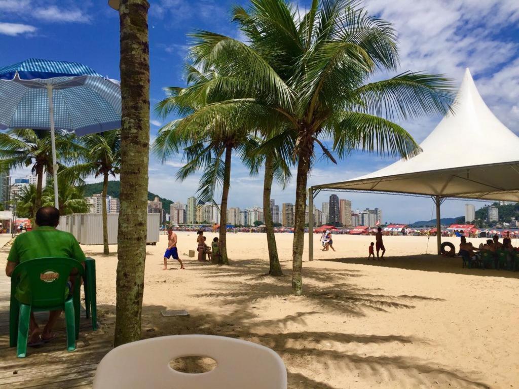 Seu Ap Na Praia Lägenhet São Vicente Exteriör bild