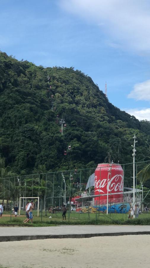 Seu Ap Na Praia Lägenhet São Vicente Exteriör bild